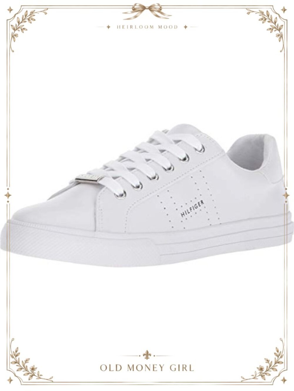Tommy Hilfiger Lustern Faux-Leather Lace-Up Sneakers Casual Athletic